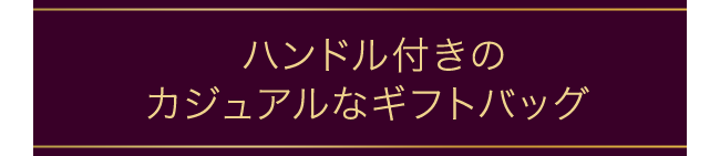 ハンドル付きのカジュアルなギフトバッグ