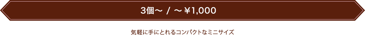 気軽に手にとれるコンパクトなミニサイズ