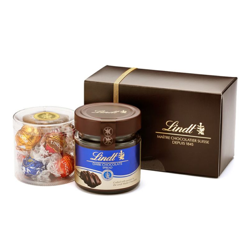 リンツLindtチョコレートスプレッドギフトボックス（リンドール＆チョコレートスプレッド）