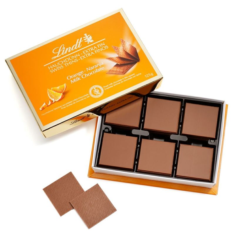 【リンツ】スイスシン ミルクオレンジ 125g 【リンツ】スイスシン ミルクオレンジ 125g